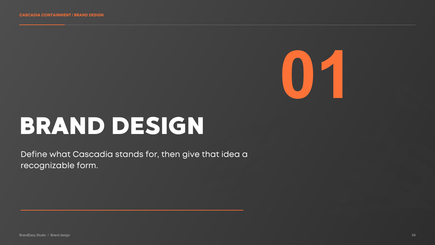 Brand design section